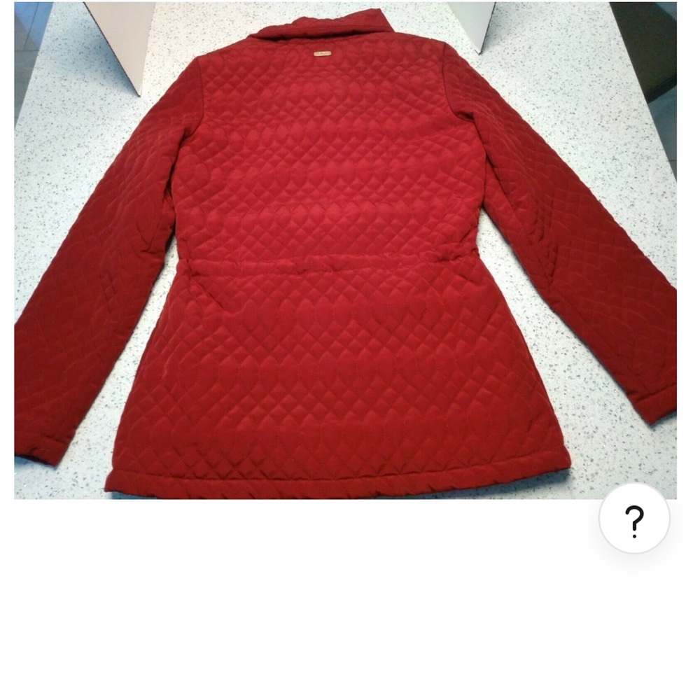 Ellen Tracy Mid Length Jacket Ruby Red - image 4